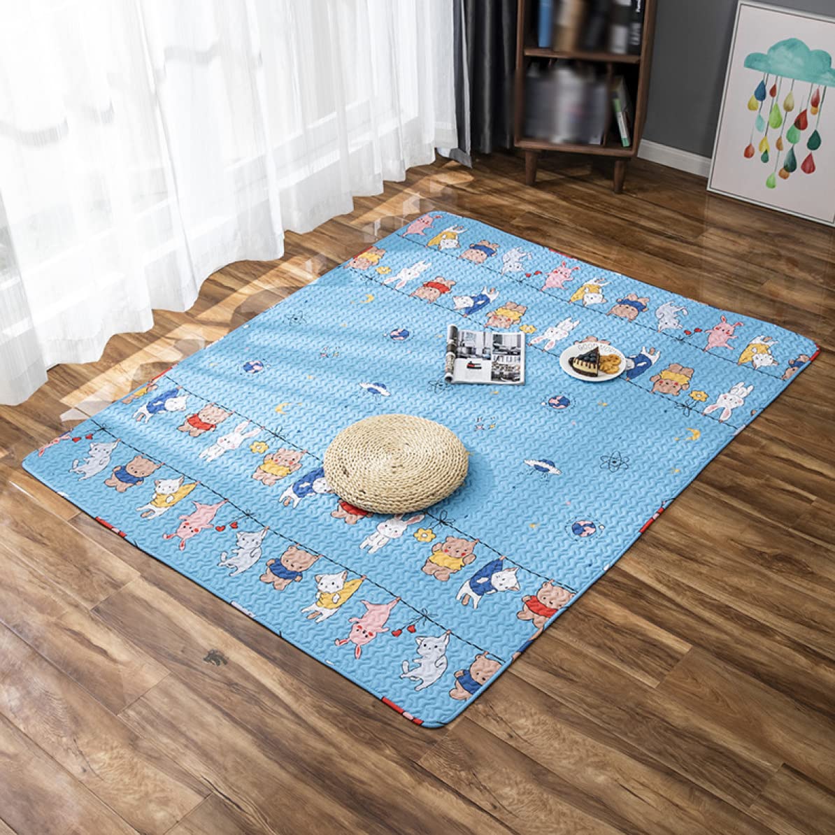 Amazon｜ラグ 夏用 洗える おしゃれ 120*200 ひんやり 夏用ラグ